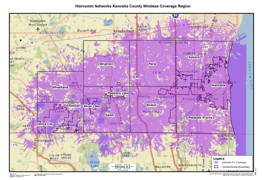 Hiercomm Kenosh County Map